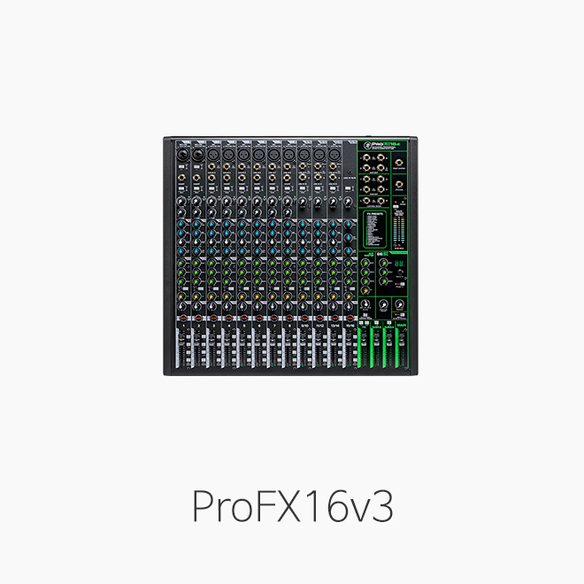 [MACKIE] ProFX16v3, 16채널 프로페셔널 이펙트 믹서