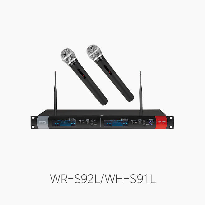[인터엠] WR-S92L/WH-S91L, 2채널 무선 마이크 시스템