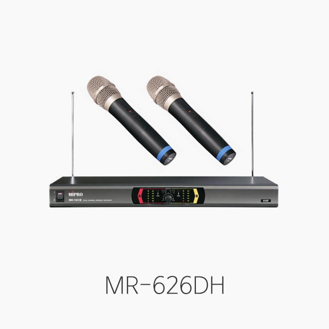[MIPRO] MR-626DH, 2채널 무선마이크 시스템
