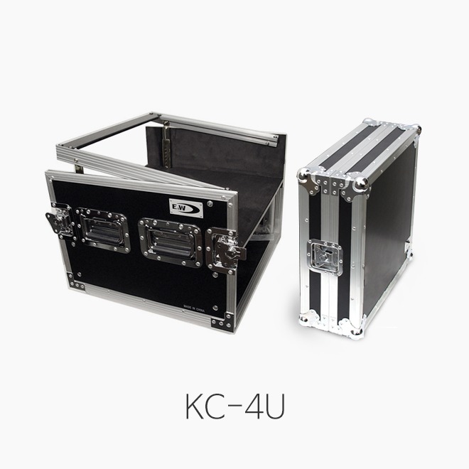 [E&amp;W] KC4U-PRO 믹서+앰프 콤바인 랙케이스/ 바퀴없음