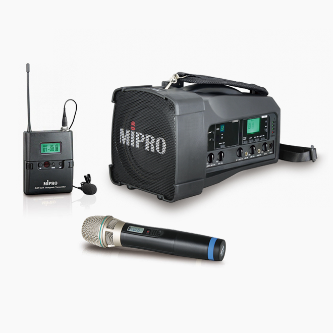 MIPRO 미프로 MA-100/ 2023년 신형/ 휴대용 무선앰프/ 블루투스 지원/ USB 플레이어 내장