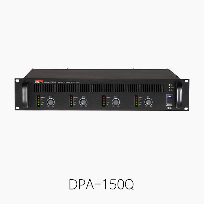 [인터엠] DPA-150Q, 디지털 파워앰프/ 150W*4채널(100V 70V 8Ω)