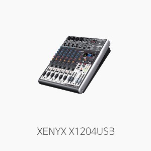 [베링거] XENYX X1204USB, 오디오믹서/ 마이크 4채널 입력/ 스테레오 2채널 입력/ 24비트 멀티이팩터, USB 오디오인터페이스 내장