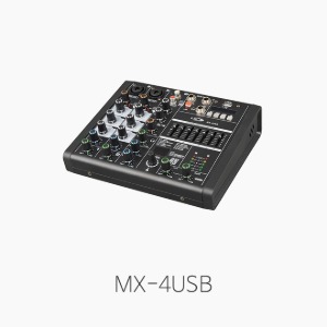 [E&amp;W] MX-4USB 콤팩트 미니믹서/ USB 재생/ 이펙트 내장/ MX4USB